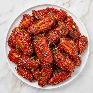 Spicy Korean Fried Chicken Wings