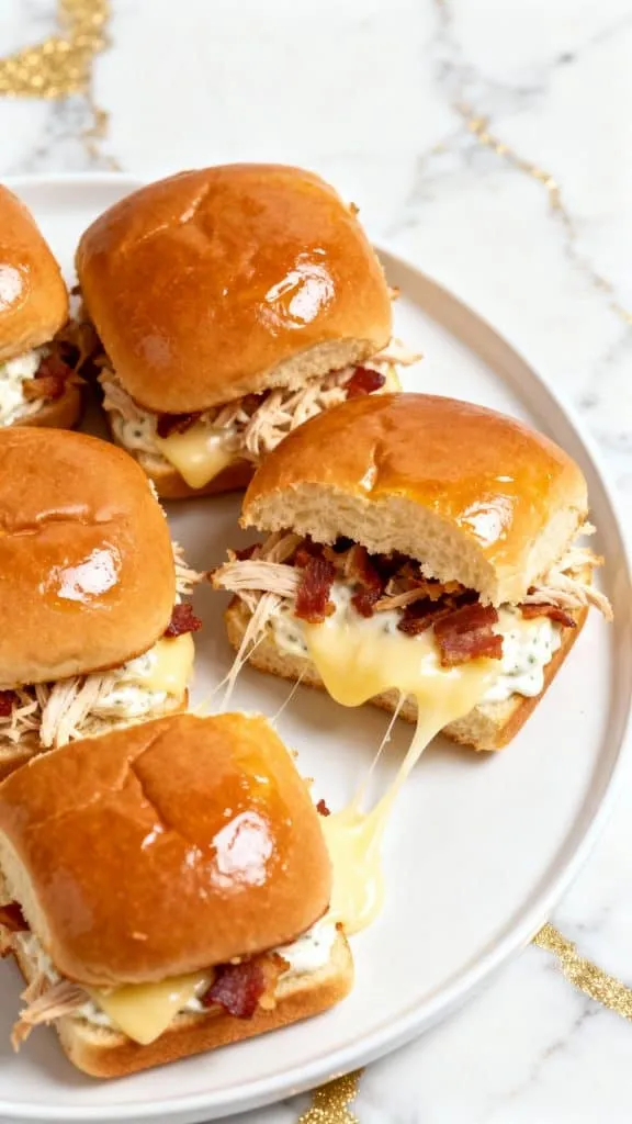 Chicken Bacon Ranch Sliders
