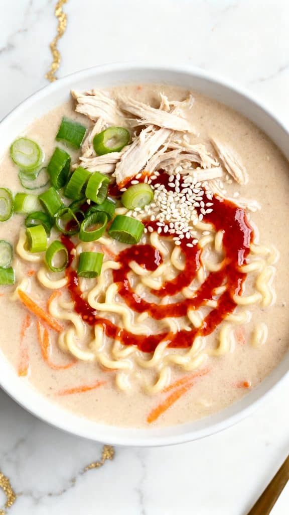 Creamy Chicken Ramen Soup