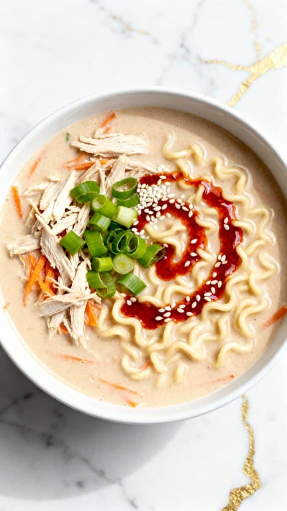 Creamy Chicken Ramen Soup