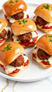Meatball Marinara Sliders