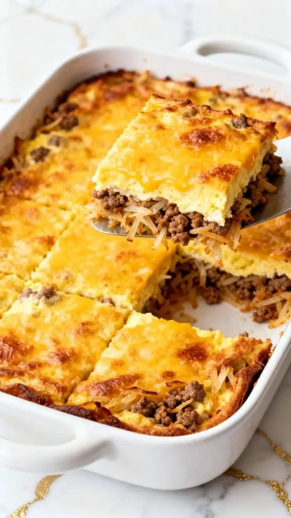 Sausage & Hash Brown Breakfast Casserole