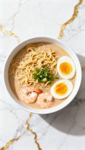 Creamy Shrimp Miso Ramen