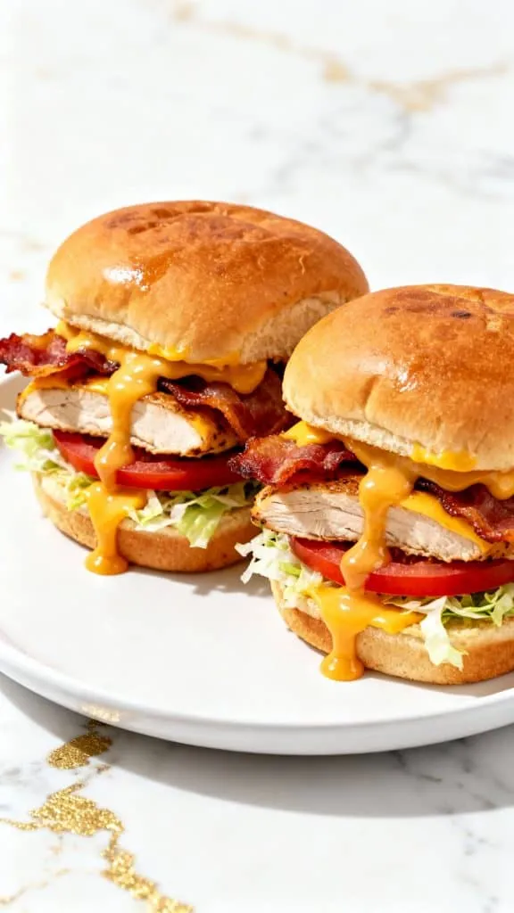 Honey Mustard BLT Chicken Sliders