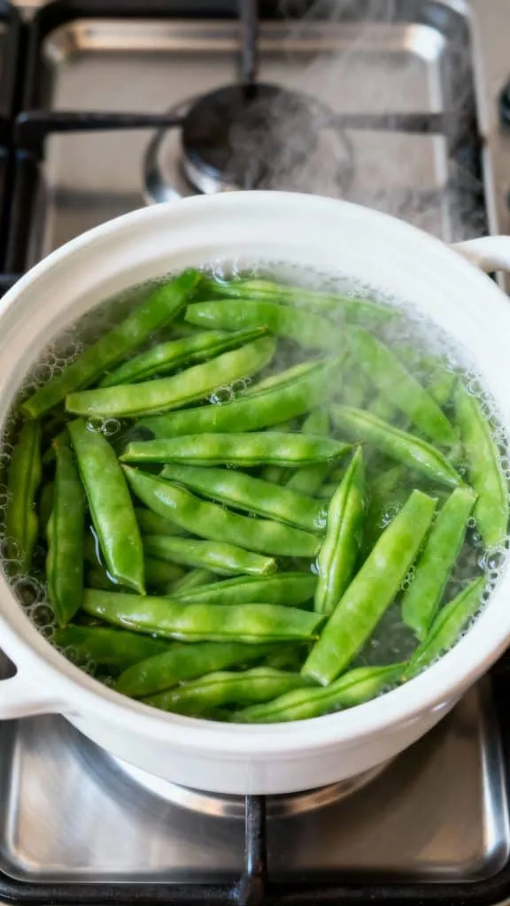 blanch the green beans