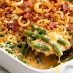 Cream Cheese and Bacon Green Bean Casserole