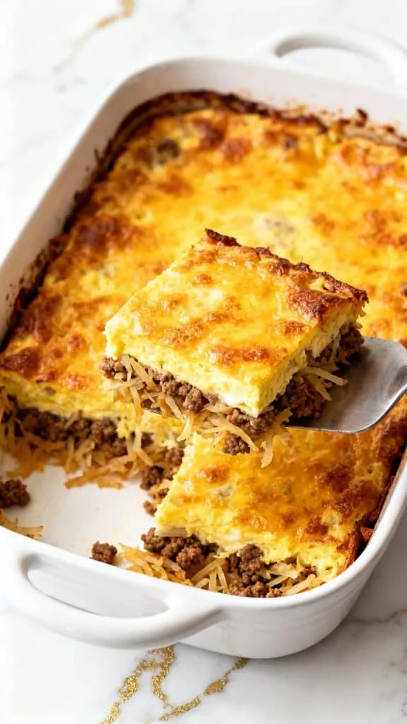 Sausage & Hash Brown Breakfast Casserole