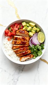 Honey Chipotle Chicken Rice Bowl