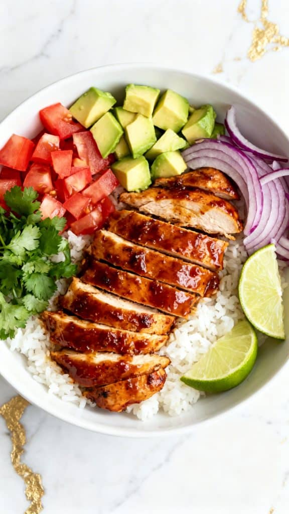 Honey Chipotle Chicken Rice Bowl
