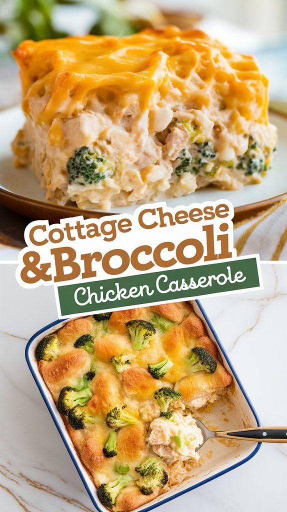 Cottage Cheese & Broccoli Chicken Casserole