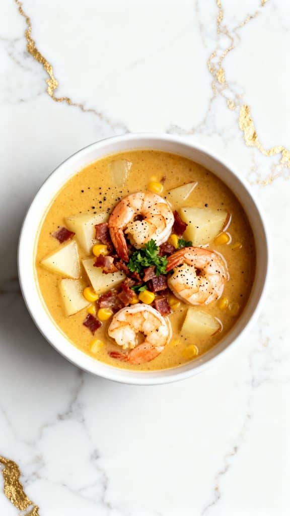 Bacon, Shrimp & Corn Chowder