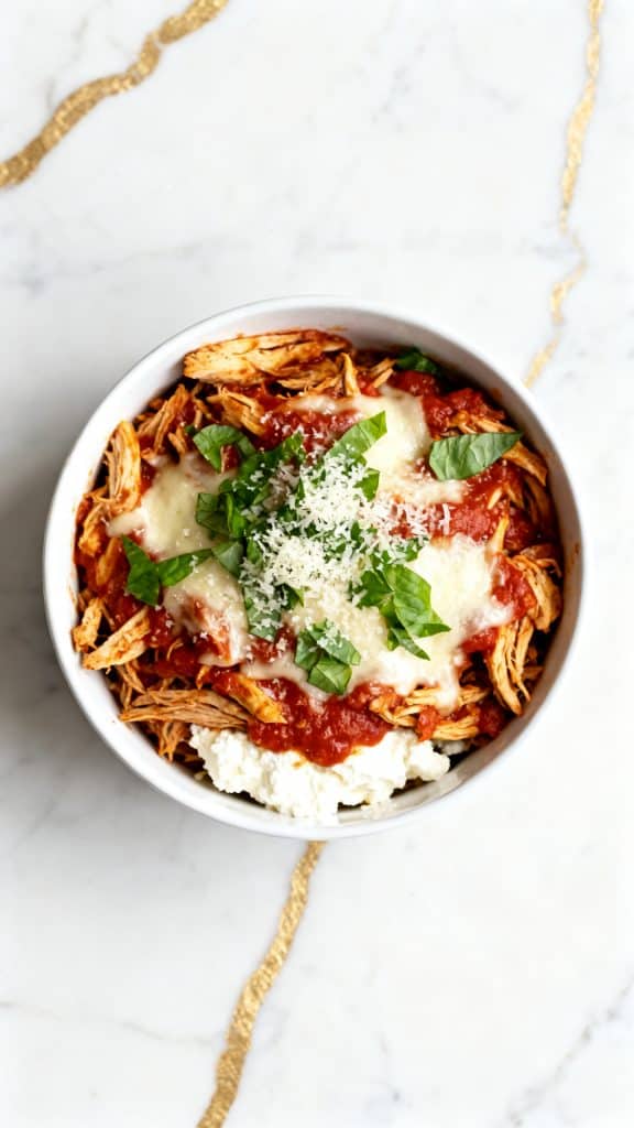 Chicken Parm Cottage Cheese Bowl