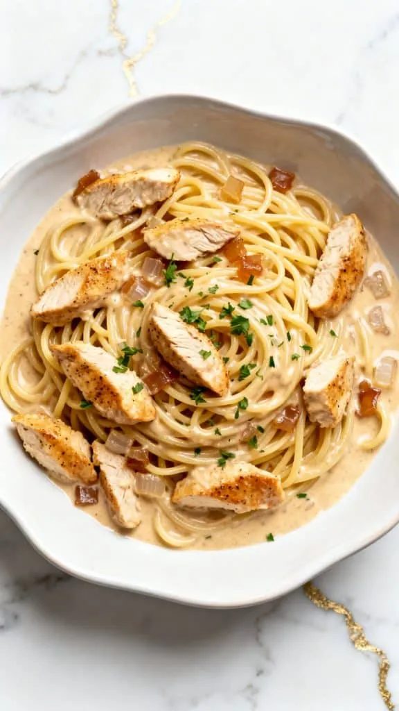 Creamy Cottage Cheese Chicken Pasta