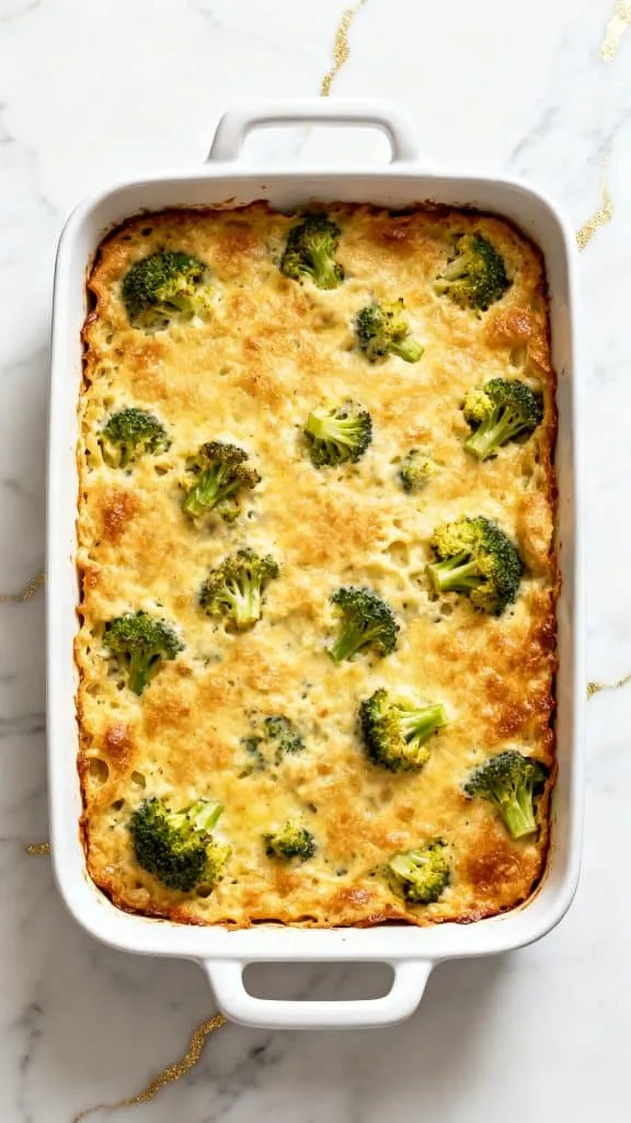 Creamy Cottage Cheese Broccoli Casserole