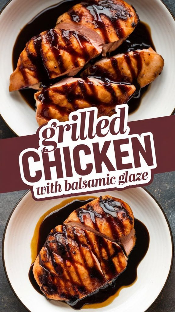 Grilled Chicken with Balsamic Glaze