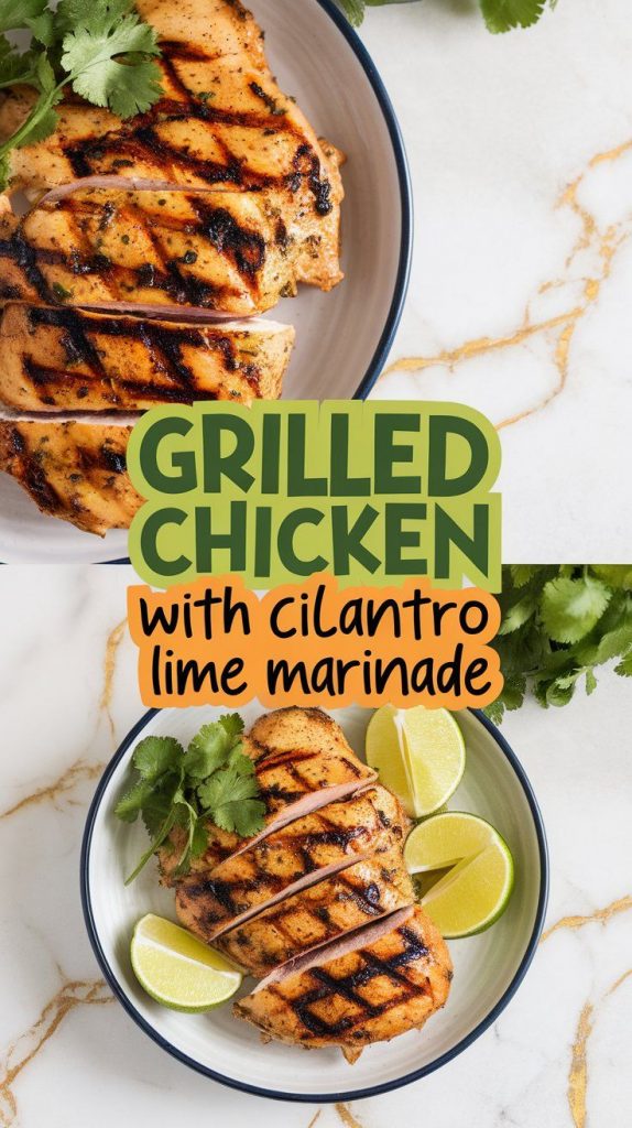 Grilled Chicken with Cilantro Lime Marinade 