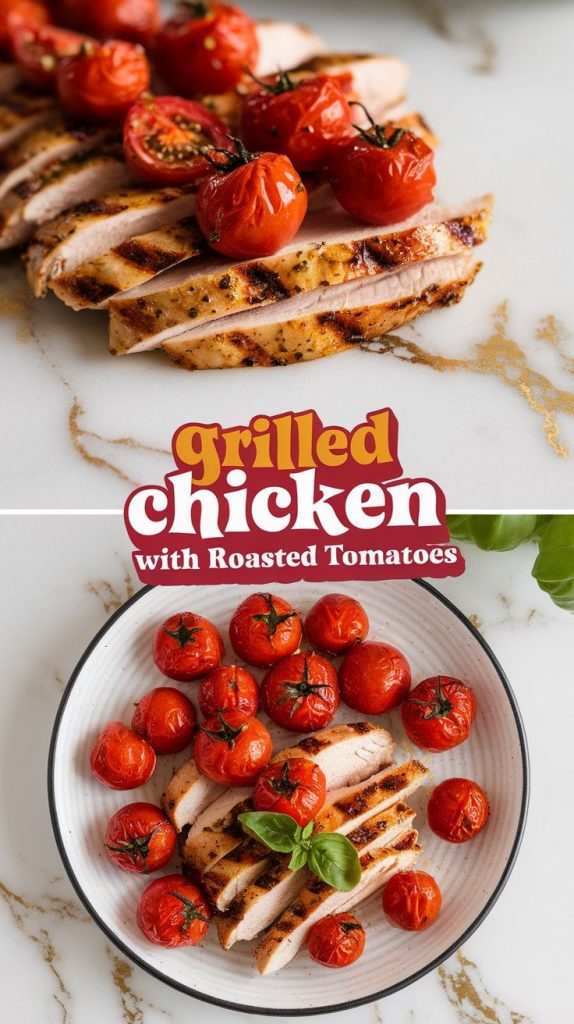 Grilled Chicken with Roasted Tomatoes