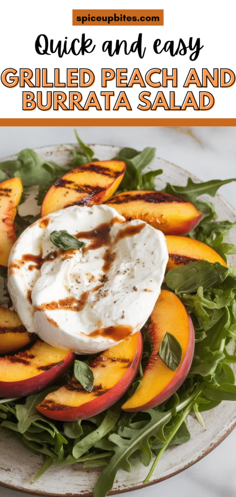 Grilled Peach and Burrata Salad