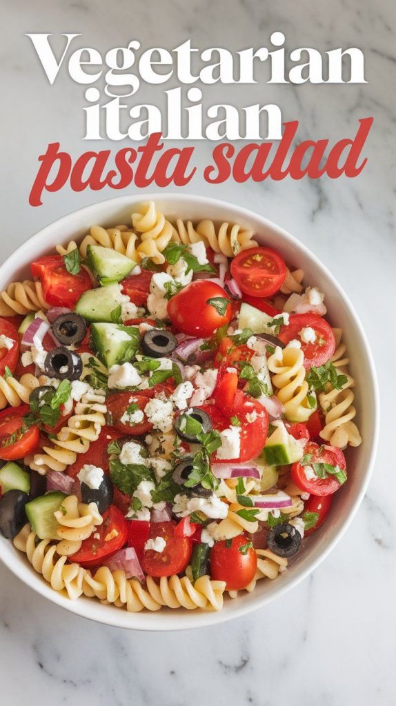 Vegetarian Italian Pasta Salad