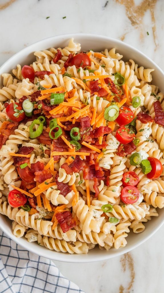 Bacon Ranch Pasta Salad