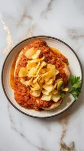 Creamy Garlic Parmesan Chicken and Chips