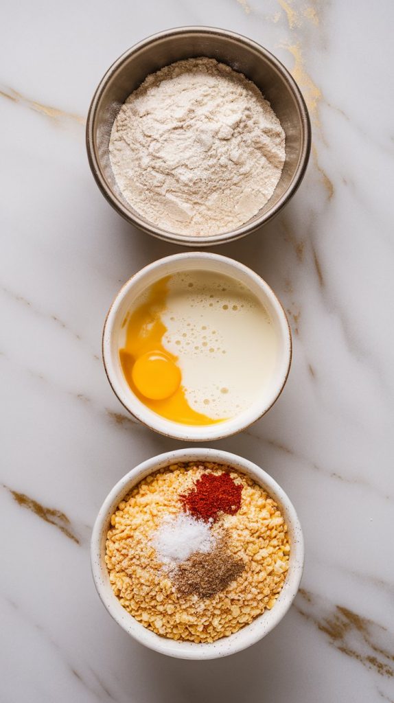 three shallow bowls lined up