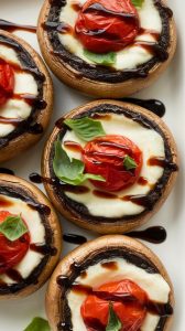 Caprese Stuffed Portobello Mushrooms