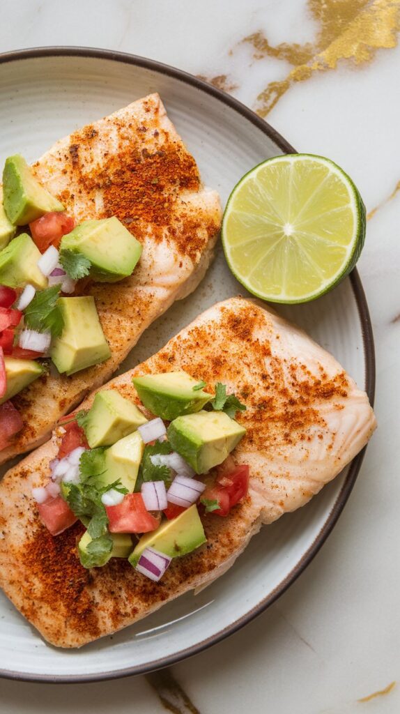 Chili Lime Tilapia with Avocado Salsa