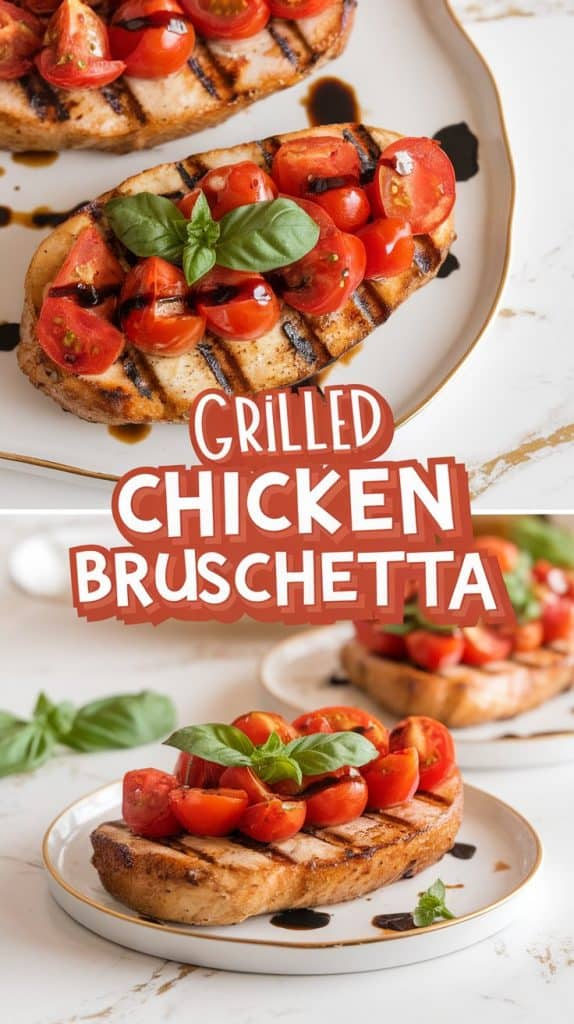 Grilled Chicken Bruschetta