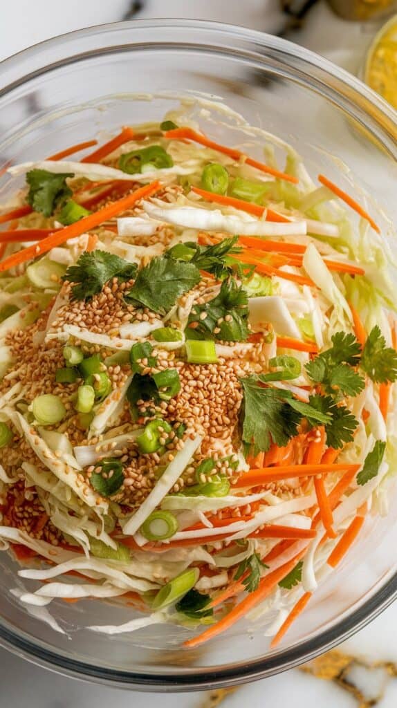 Asian Cabbage Slaw with Grilled Chicken