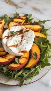 Grilled Peach and Burrata Salad