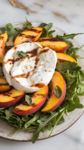Grilled Peach and Burrata Salad