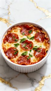 Low-Carb Cottage Cheese Pizza Bowls