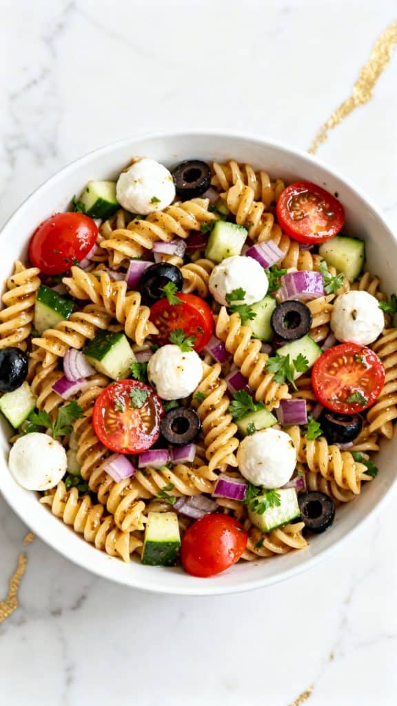 Vegetarian Italian Pasta Salad