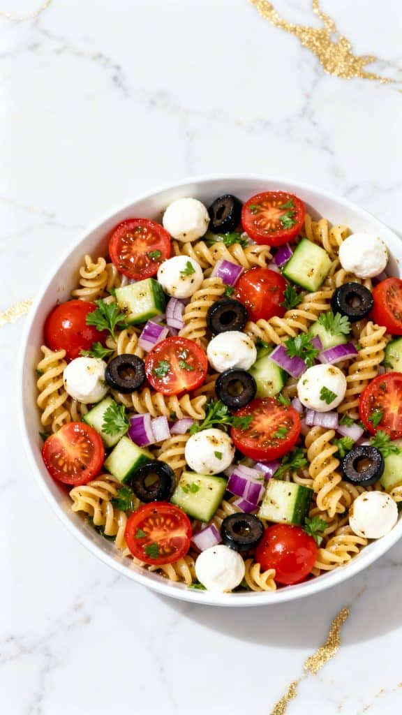 Vegetarian Italian Pasta Salad