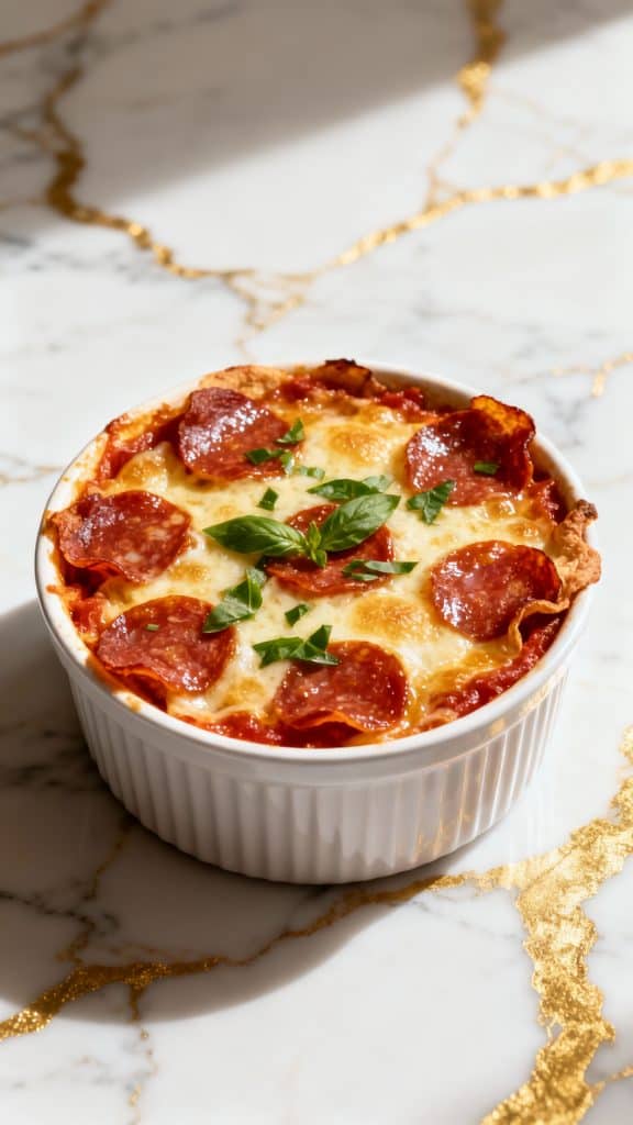 Low-Carb Cottage Cheese Pizza Bowls