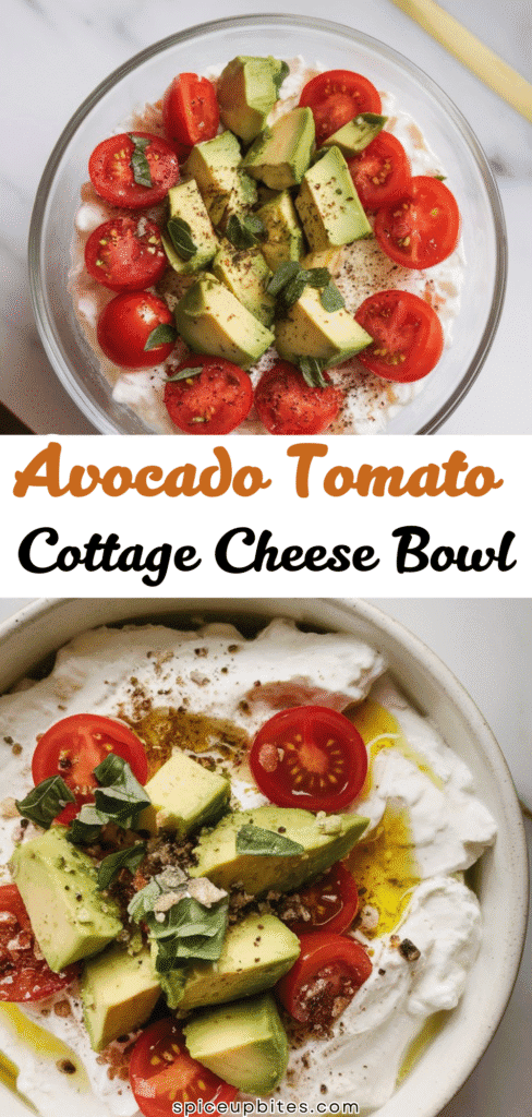 Avocado Tomato Cottage Cheese Bowl