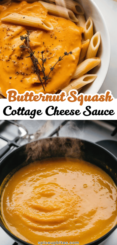 Butternut Squash Cottage Cheese Sauce 