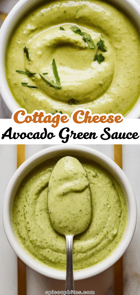 Cottage Cheese Avocado Green Sauce