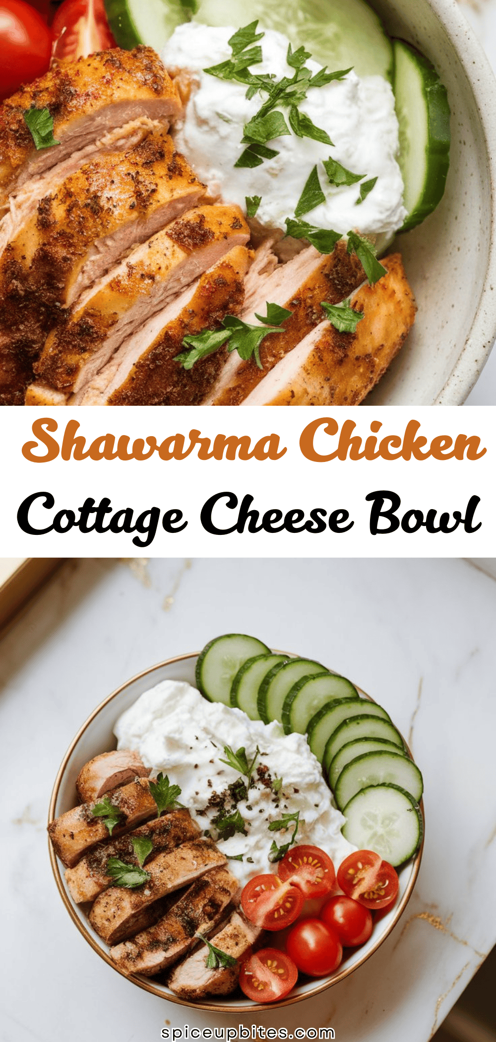 Shawarma Chicken Cottage Cheese Bowl