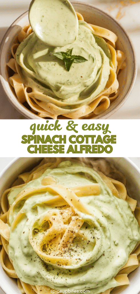 Spinach Cottage Cheese Alfredo