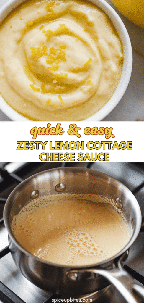 Zesty Lemon Cottage Cheese Sauce