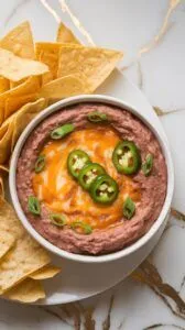 Refried Jalape&ntilde;o Bean Dip