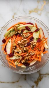 Apple Cranberry Carrot Slaw