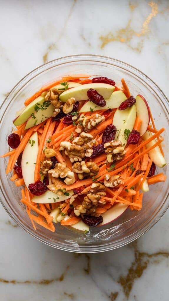 Apple Cranberry Carrot Slaw