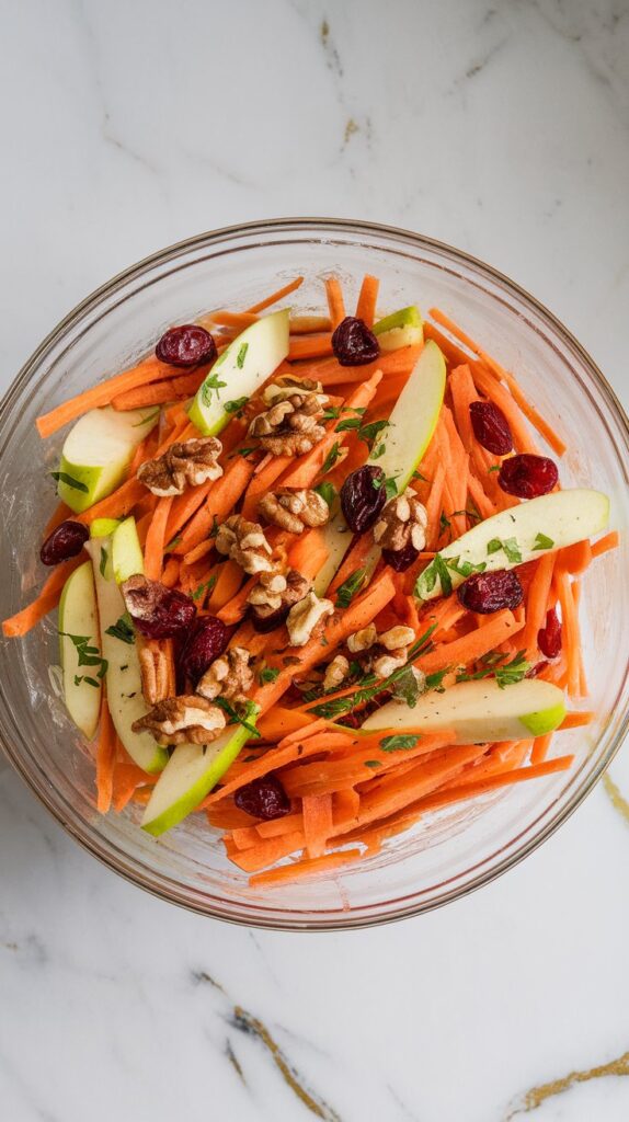 Apple Cranberry Carrot Slaw