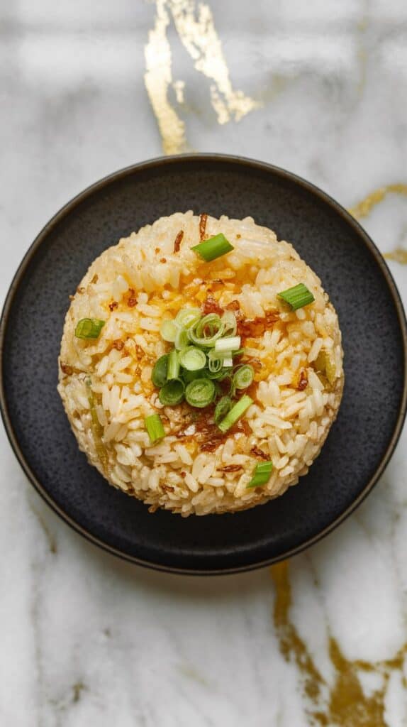 Crispy Scallion Ginger Rice