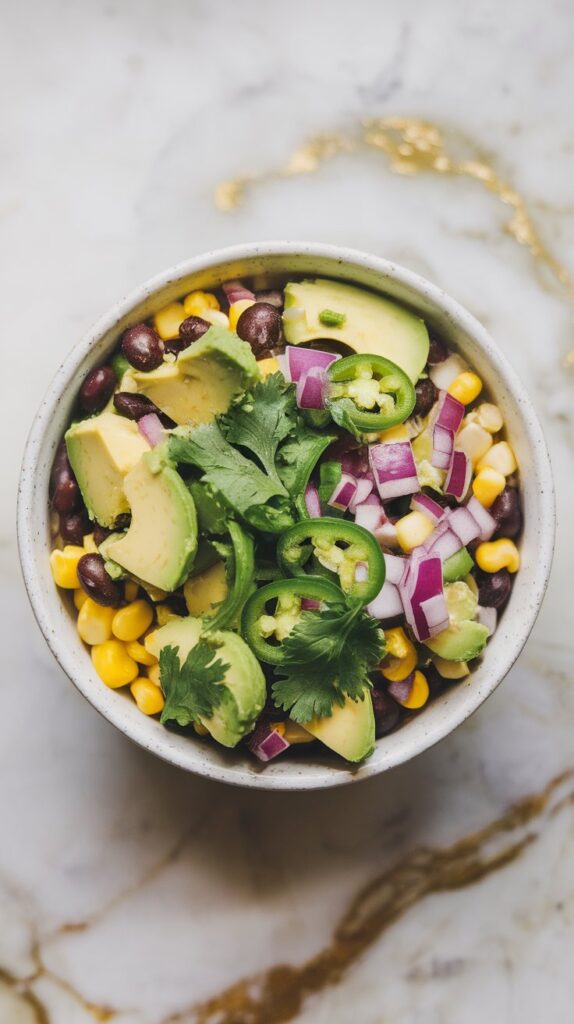 Avocado Corn and Black Bean Salsa