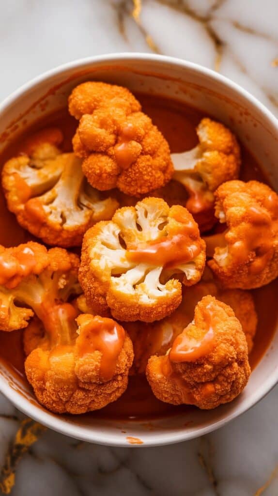Air Fryer Buffalo Cauliflower Bites
