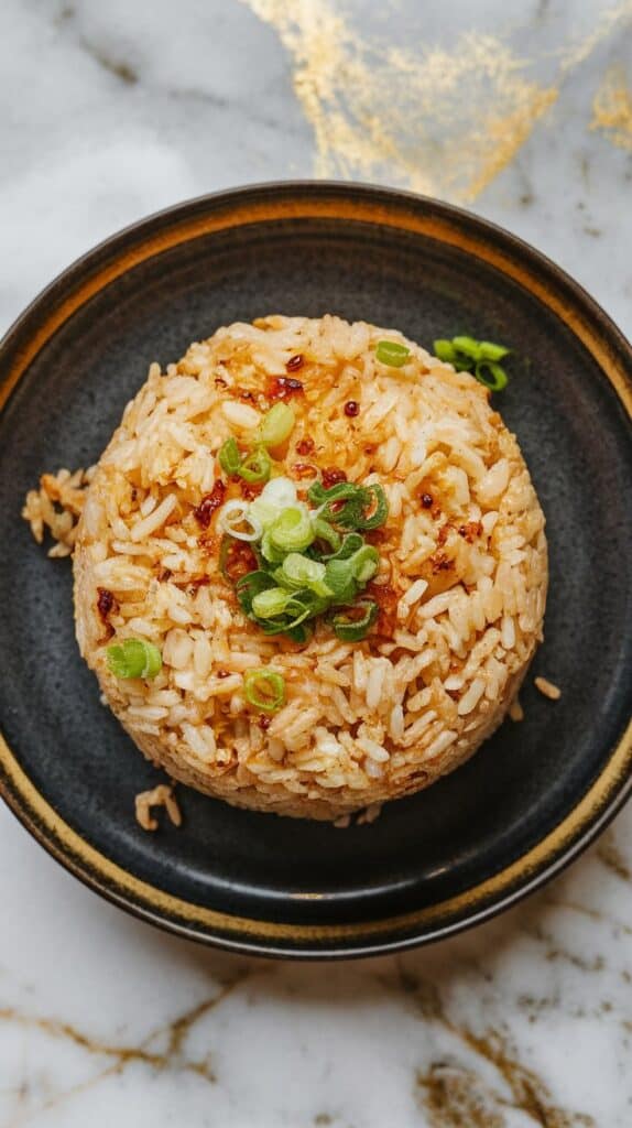 Crispy Scallion Ginger Rice